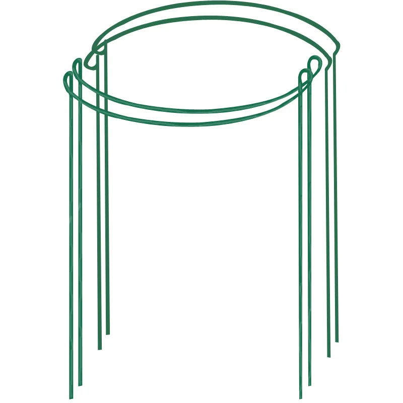 10PCS Single Ring Bracket Floral Pillar Plant Pillar Flower Support Garden Post Semicircular Wrought Iron Ring Fast Delivery