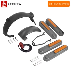 Front Rear Fender Taillight For Xiaomi Electric Scooter 4 Ultra Front Rear Decorative Cover Reflective Strips Side Shell Set