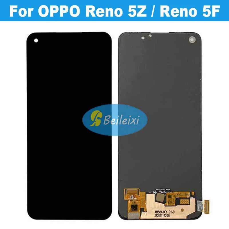 For OPPO Reno5 Z CPH2211 Reno 5Z LCD Display Touch Screen Digitizer Assembly For OPPO Reno 5F CPH2217 Reno5 F LCD