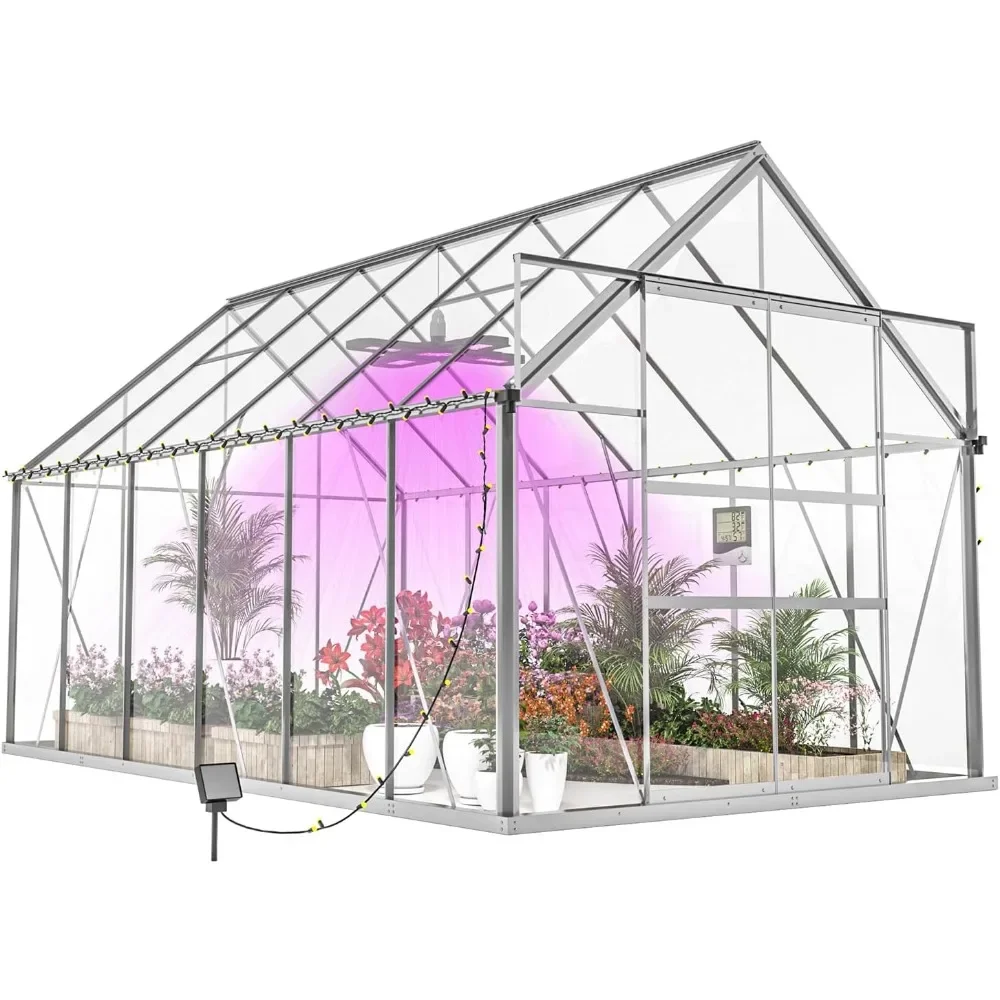 

6x12 FT Greenhouses for Outdoors, Garden Greenhouse, Large Walk in Greenhouse, Backyard Greenhouse