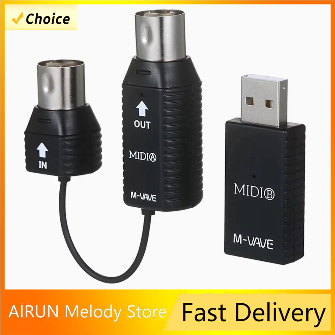

M-VAVE MIDI-система Беспроводная MIDI-клавиатура Беспроводной адаптер Plug Play Поддержка выигрывает систему Беспроводная передача смартфона