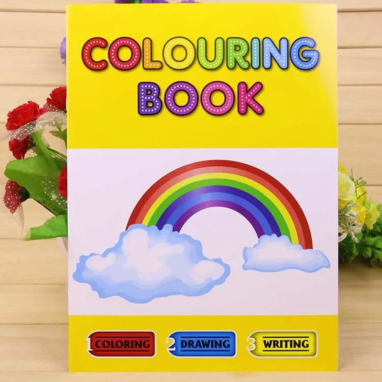 Livro de Colorir Inglês para Crianças, Livro de Desenho, Jardim de Infância 2-3-6 Anos de Idade Brinquedos, Presente, Hobbies