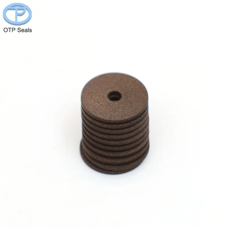 PTFE gaskets Polytetrafluoroethylene add copper powder liner Shim Spacer Pads shaped parts Non-standard parts factory Customized 5