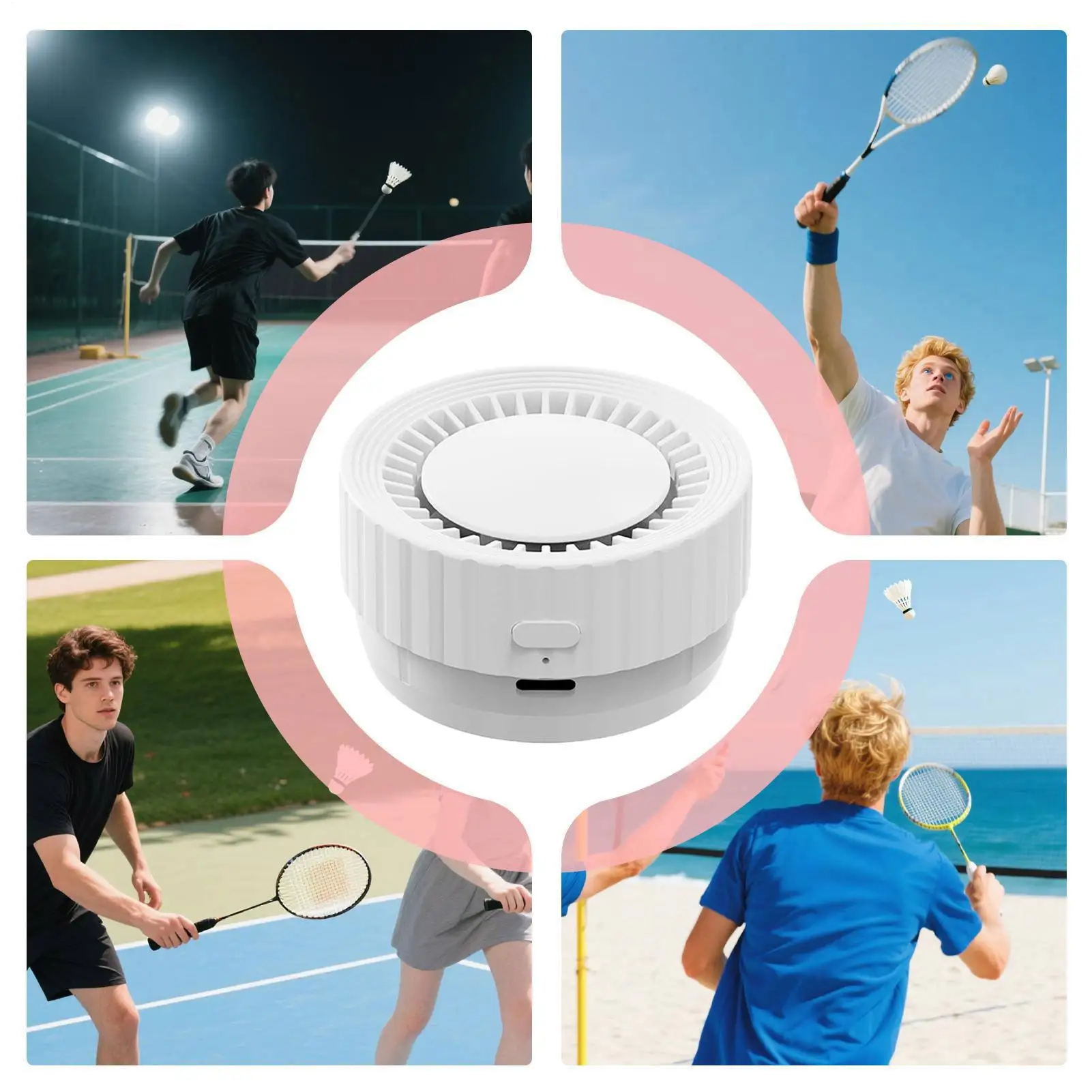 

Badminton Ball Steamer Rechargeable Mist Spraying Shuttlecock Tube Cover Exercise Accessories For Indoor Outdoor Court Backyard