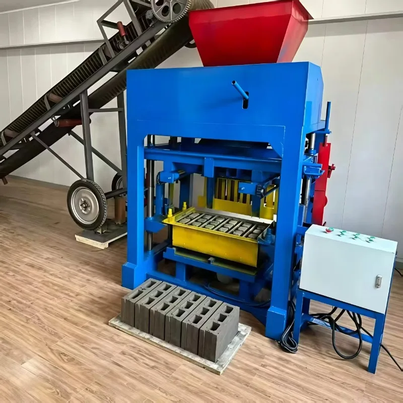 Cement Brick Making Machine With Core Motor Engine Hydraulic Automatic Hollow Block Production Line For Efficient Block Molding