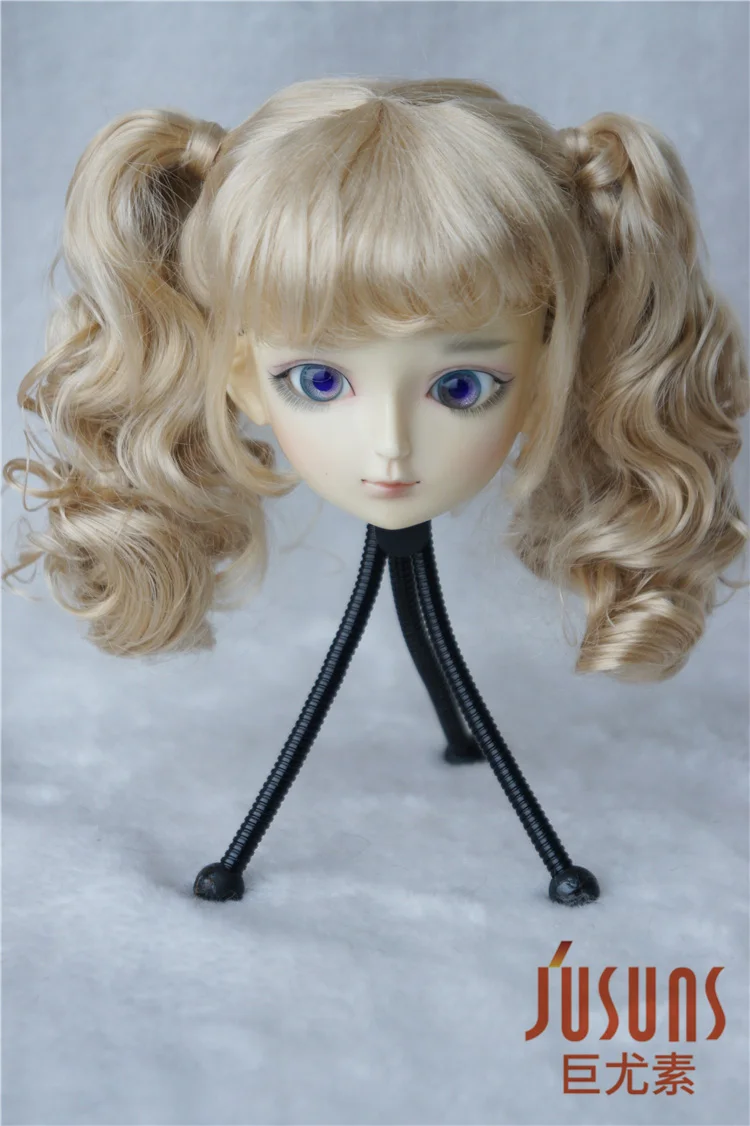 

Jusuns Doll wigs JD308 Lovely wave Ponytail Synthetic Mohair BJD wig 1/6 1/4 1/3 Blythes QBaby Pullip Doll accessories