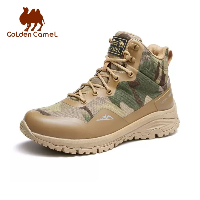 GOLDEN CAMEL Outdoors Hiking Shoes Combat Military Tactical Boots Non-slip Waterproof Trekking Shoes for Men 2023 High-top Boots