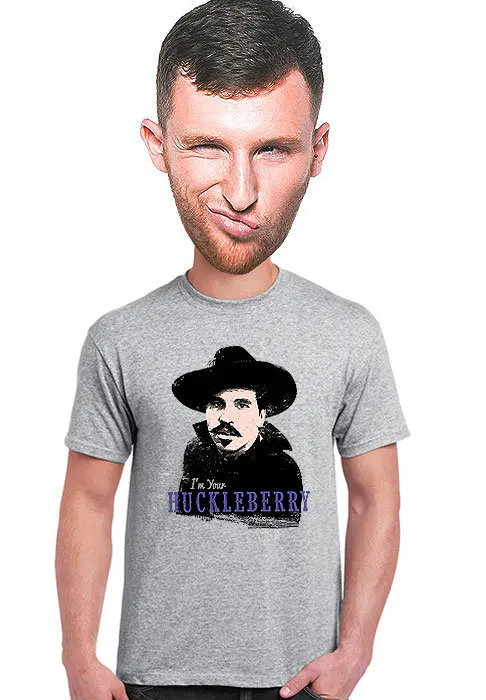 I'M Your Huckleberry T Shirt Val Kilmer Movie Quote Doc Holliday Tombstone Graphic Tee Gift For Western Fan Cowboy S 4Xl