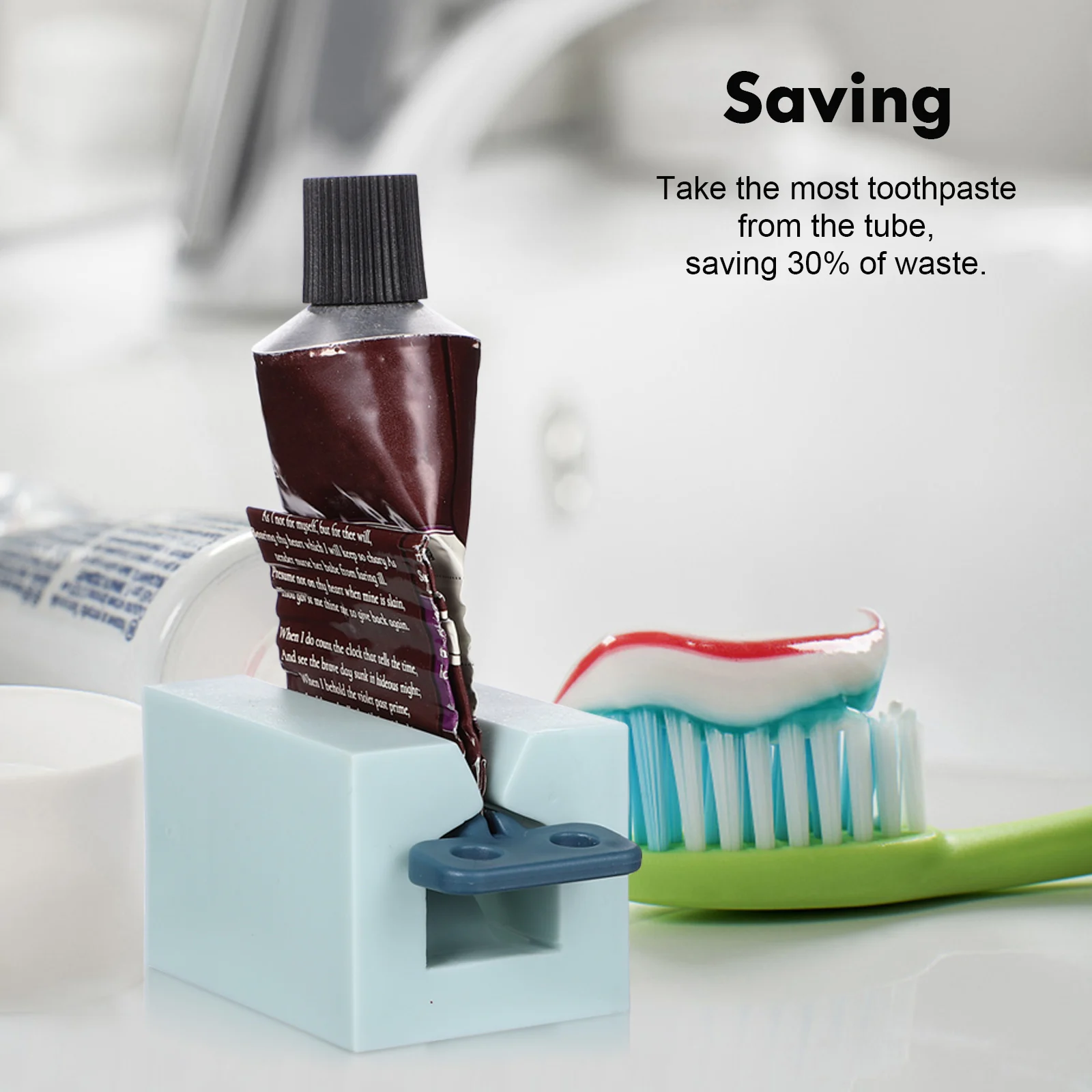 

6 Pcs Toothpaste Squeezer Dispenser PP Plastic Reusable Compact Save Toothpaste Control Dosage Rolling H Easy Operate Kids