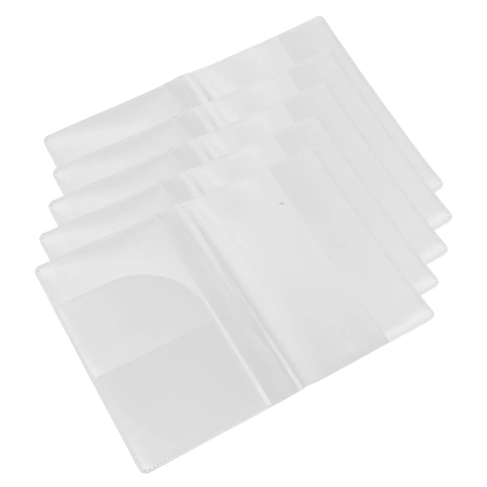5 Pcs Passport Holder Business Card Plastic Sleeves Credit Protector Clear Wallet Protective Case