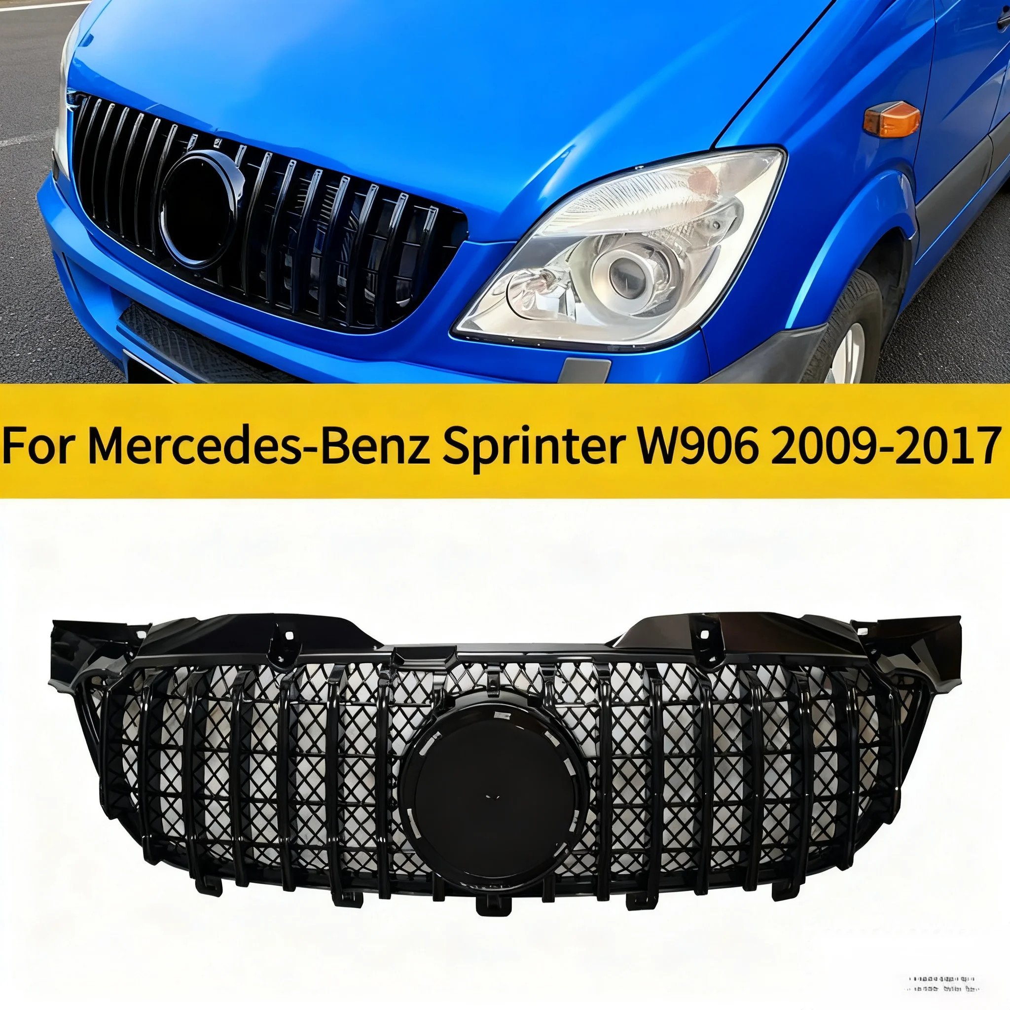 

Front Grille Bumper Grill For Mercedes-Benz Sprinter W906 2009-2013 2014-2017 ABS Replacement Grills Car Styling