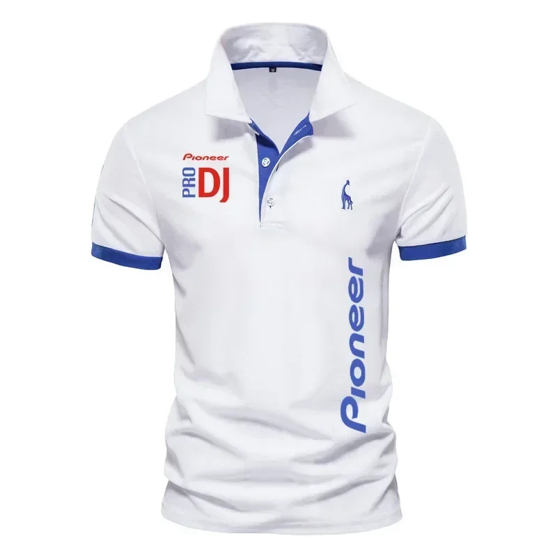 DJ Pioneer PRO print Men's POLO shirt New Summer Fashion Casual Sport Shirt 2024 Cotton Shorts Sleeve High Quantity Tops S-6XL