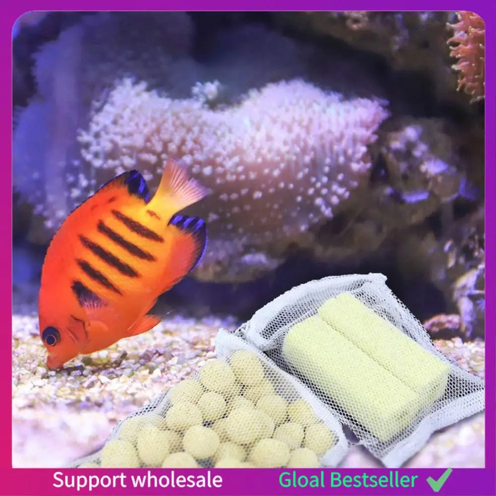 

A38M 40 Pieces Aquarium Filter Bags Media Mesh Filter Bags With Zipper For Charcoal Pelletized Remove, White And Black