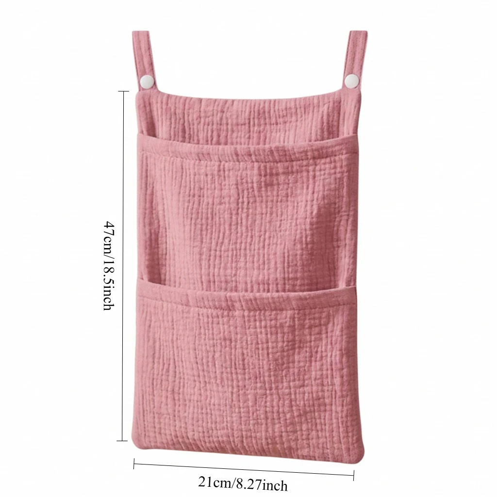 Cotton Baby Diaper Bag Crib Bedside Hanging Pouch Nappy Caddy Storage Bag Multi-functional Stroller Hanging Bag Newborn Item image 4