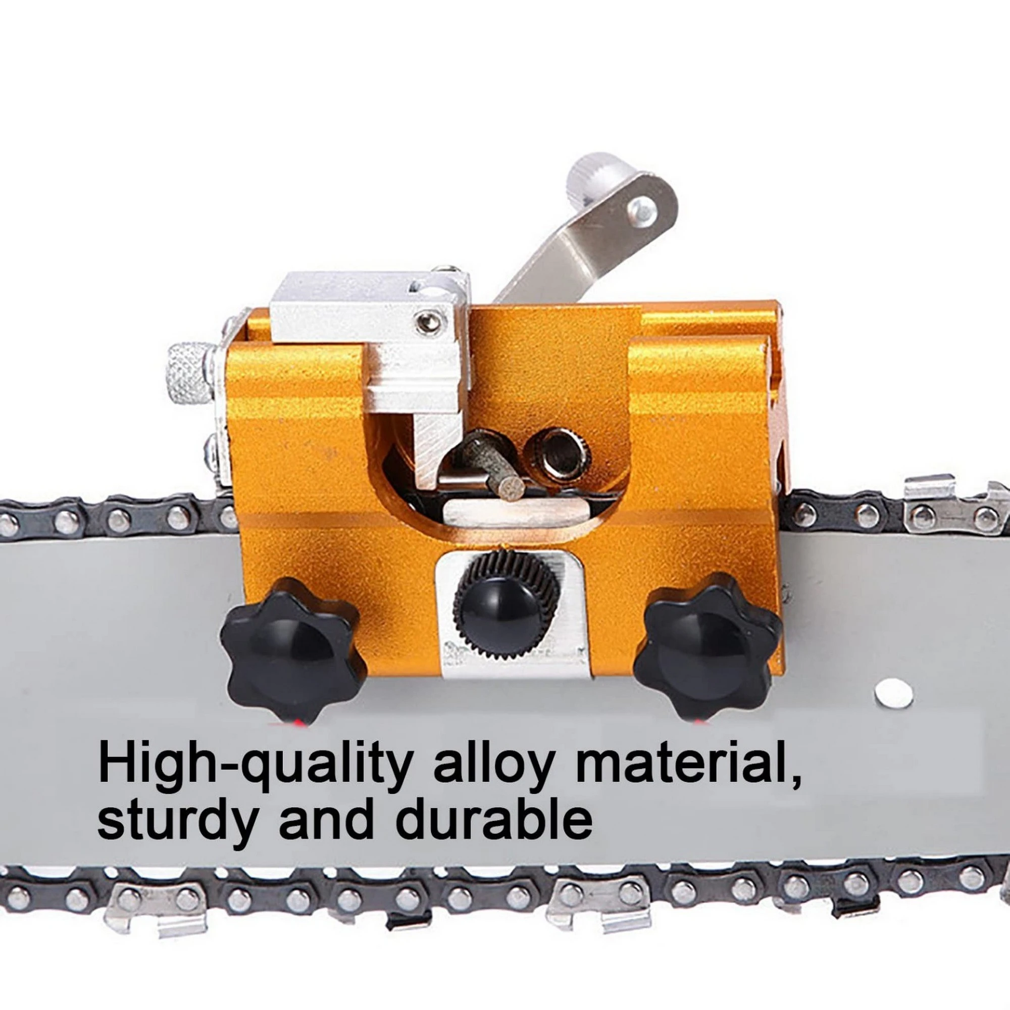 1-teiliger Kettensägen schärfer, Kettensägen schärfer, tragbarer Handkurbel-Kettensägen schärfer, geeignet für alle Arten von Kettensägen
