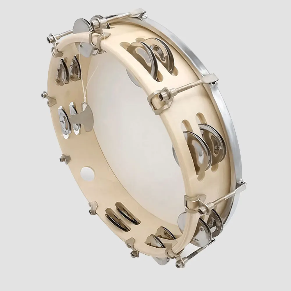 8/10 بوصة الدف صف مزدوج الأناشيد المعدنية باليد الدف طبل آلة موسيقية #5