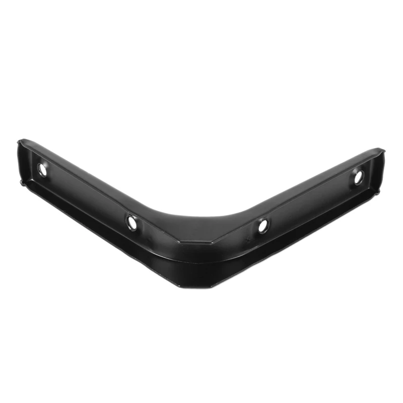 8 PCS Iron Wall Shelf Bracket, 4 X 4 Inch Heavy Duty Shelf Support Bracket Decorative Joint Angle Bracket, Black