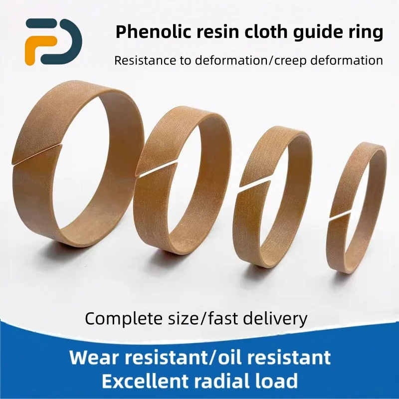 5pcs Support Ring ID：60/64/65/69/70/74/75/80/84/85MM Phenolic Clip Cloth Guide Ring Cylinder Oil Seal Resin Wear-Resistant