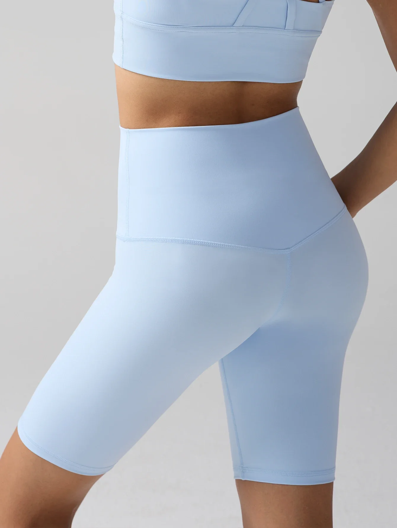 Summer Women's High Waisted Yoga Shorts High Elasticity No Awkward Lines Hip Lift Running Outdoor Cycling Fitness Sports Shorts