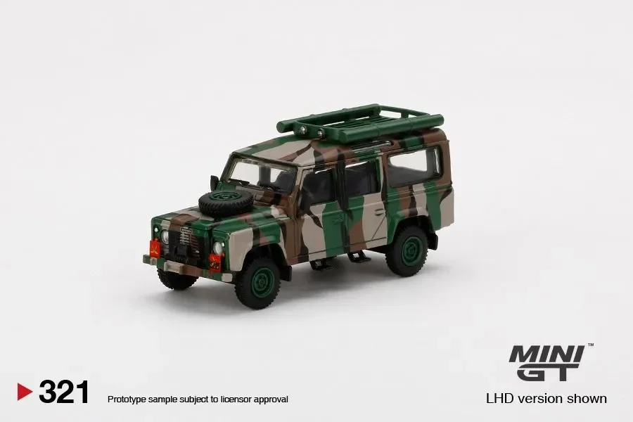 1:64 Land Rover Defender 110 Malaysia 321 Alloy die cast simulation car model, boys' toys, children's holiday birthday gifts