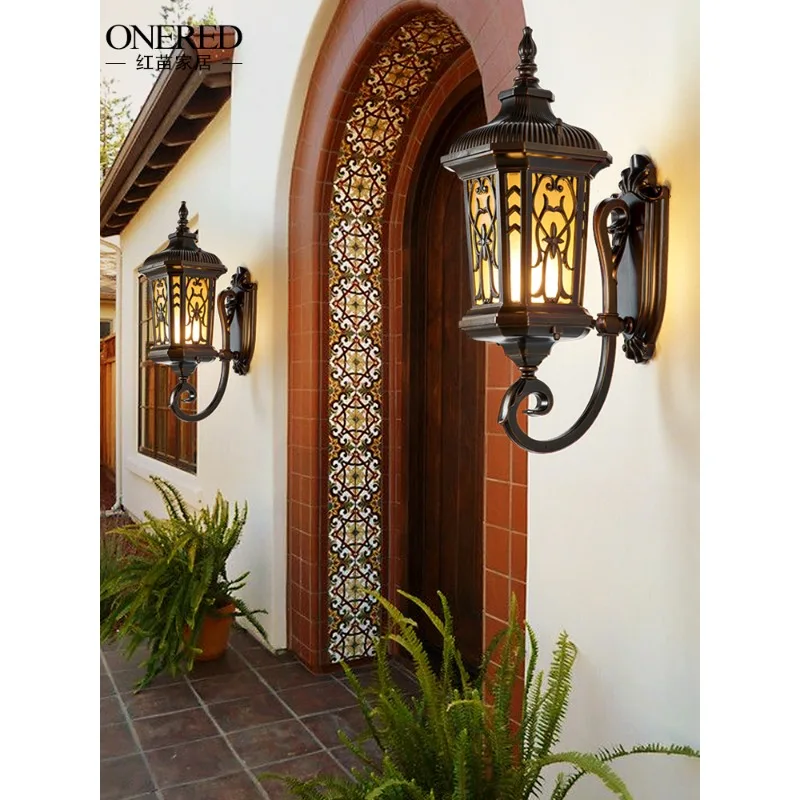 مصباح جداري خارجي مقاوم للماء مصباح حديقة خارجي للفيلا حديقة مصباح شرفة إبداعي ممر مدخل شرفة جدار خارجي جدار لا #2
