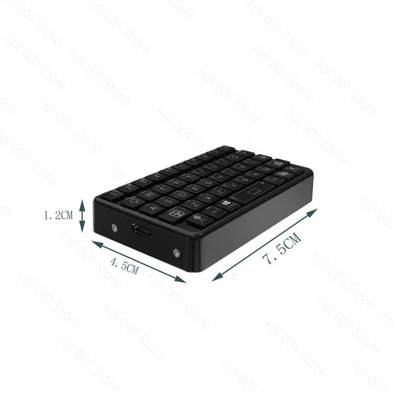 Retro Tactile Bluetooth Keypad Triple System Universal For Blackberry‑style Wireless Typing Keypad