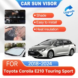 Car Coverage Sunshades For Toyota Corolla E210 Touring Sport 2018~2024 2019 Accessories Sun Protection Windshields Window Visors