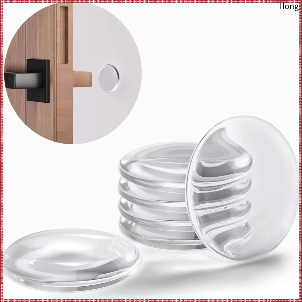 6pcs Clear Bumper Pads Self Adhesive Furniture Door Stopper Wall Protector Noise Dampening Buffer Cushion for Cabinet Drawer