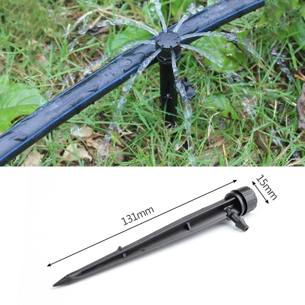 For 20Pcs Micro Bubbler Drip Irrigation Adjustable Emitters Stake Water Dripper Farmland Watering connect to 4/7 mm Hose IT039