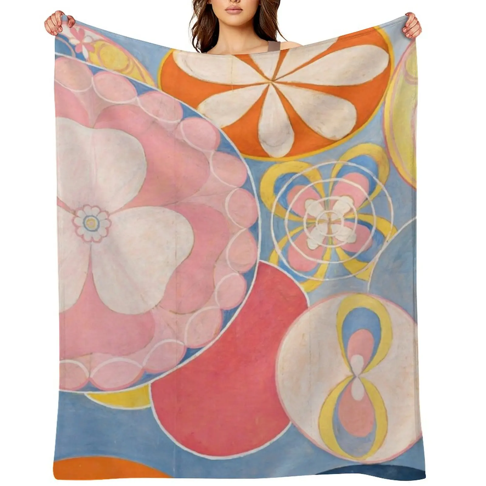 

Hilma Af Klint - The Ten Largest, No. 2 - Childhood Group IV (1907) Throw Blanket Furry Picnic Decorative Sofas Blankets