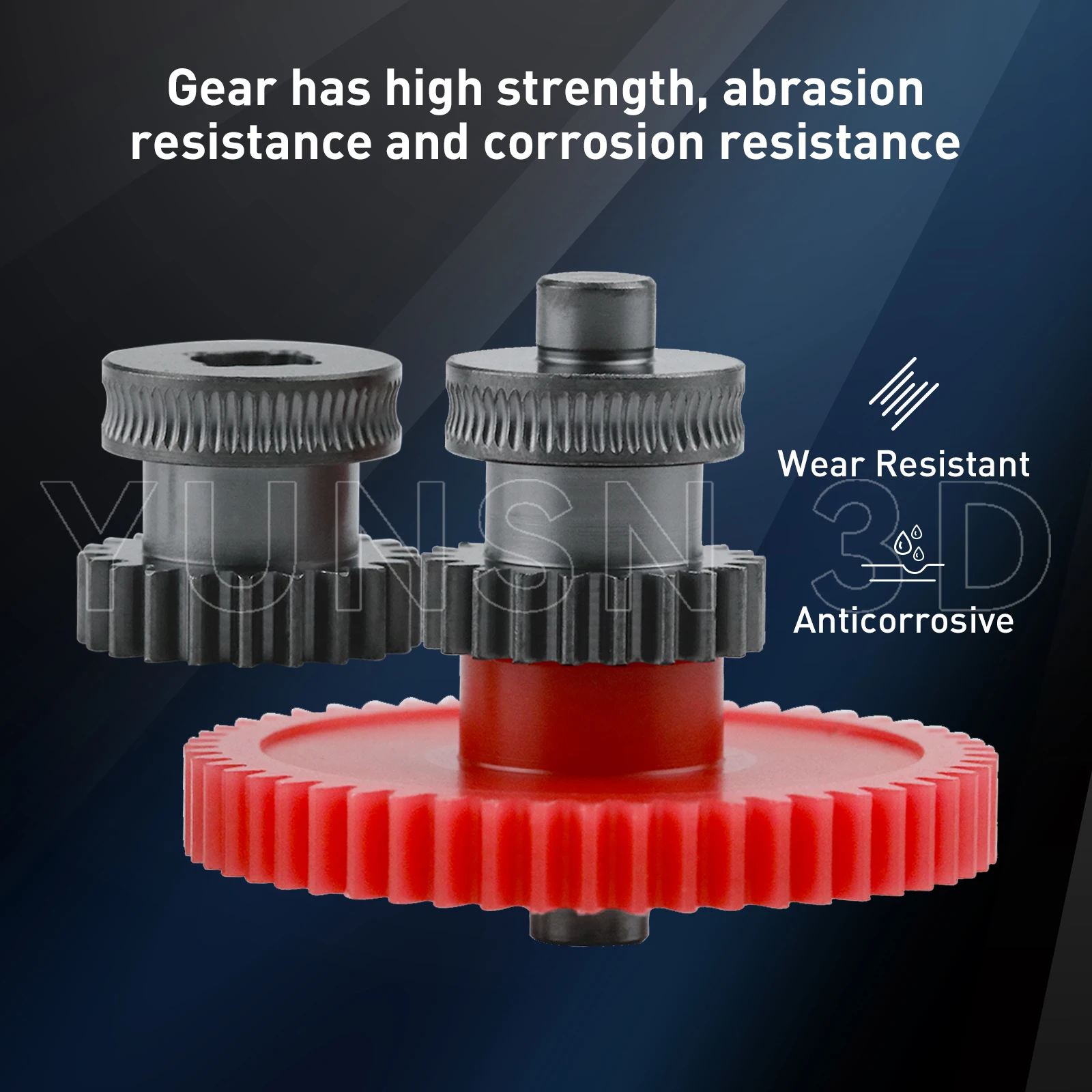 Zahnräder für Neptune 4/Pro/Plus/Max, nanobeschichteter Formstahl, integrierte Extruder-Zahnräder, CNC-präzises Druckkit für ELEGOO 3D-Drucker – Detail 2