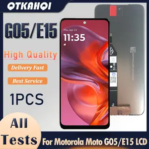 Bilashmart 6.67 inch Motorola Moto G05 Lcd Display With Frame Touch Screen Digitizer Assembly Moto E15 LCD Replacement Parts