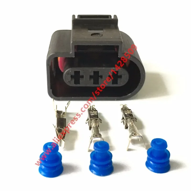 1 Set 3 Pin VW Waterproof Female Car Plug Automotive Wire Electrical 3.5mm Connector 1J0 973 723 1J0973723 1717696-1