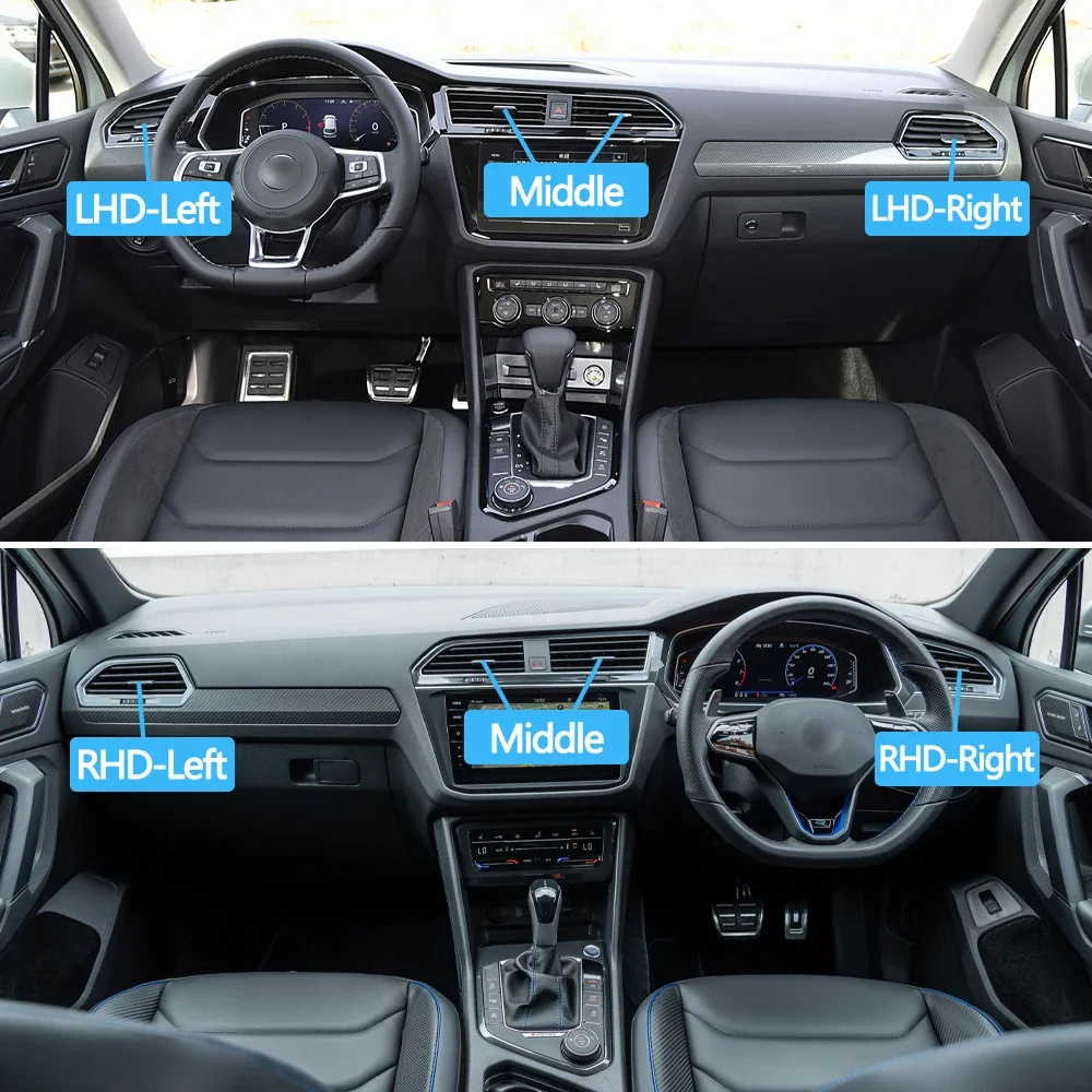 Front AC Vent Grille Air Outlet Tab Clip Paddle Adjust Repair Kit For VW Volkswagen Tiguan 2017 2018 2019 2020 2021 2022 6
