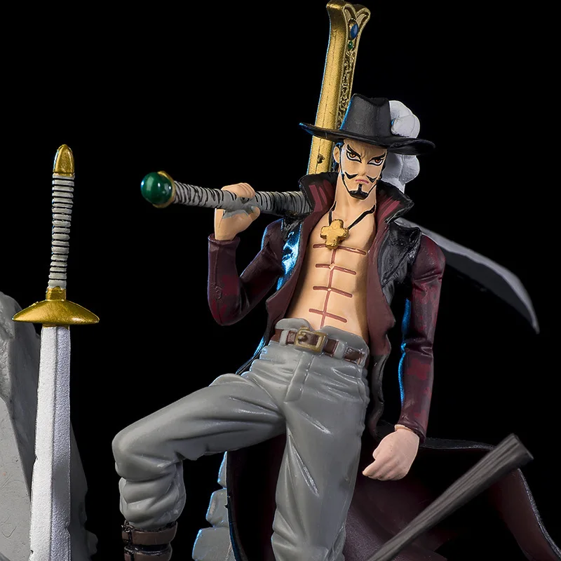 Hot 15cm One Piece Figures Eagle Eye Dracule Mihawk Anime Figure Top War Pvc Action Figure Model Toys Ornaments Doll Fans Gifts