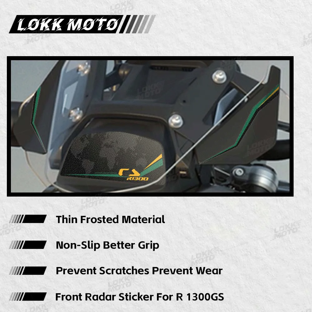 For R1300GS R 1300 GS 2024-2026 Motorcycle Front Sticker Windshield Radar Protection Decal Anti-scratch Waterproof Accessories