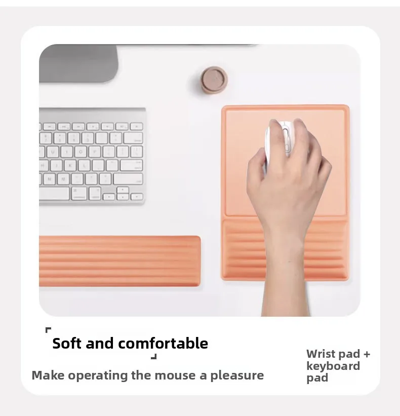 Buntes Handgelenkauflagen-Set Tastatur-Mauspad Ergonomische Schreibtischunterlage Weiche Unterstützung für Büro und Gaming 6 Muster – Detail 8