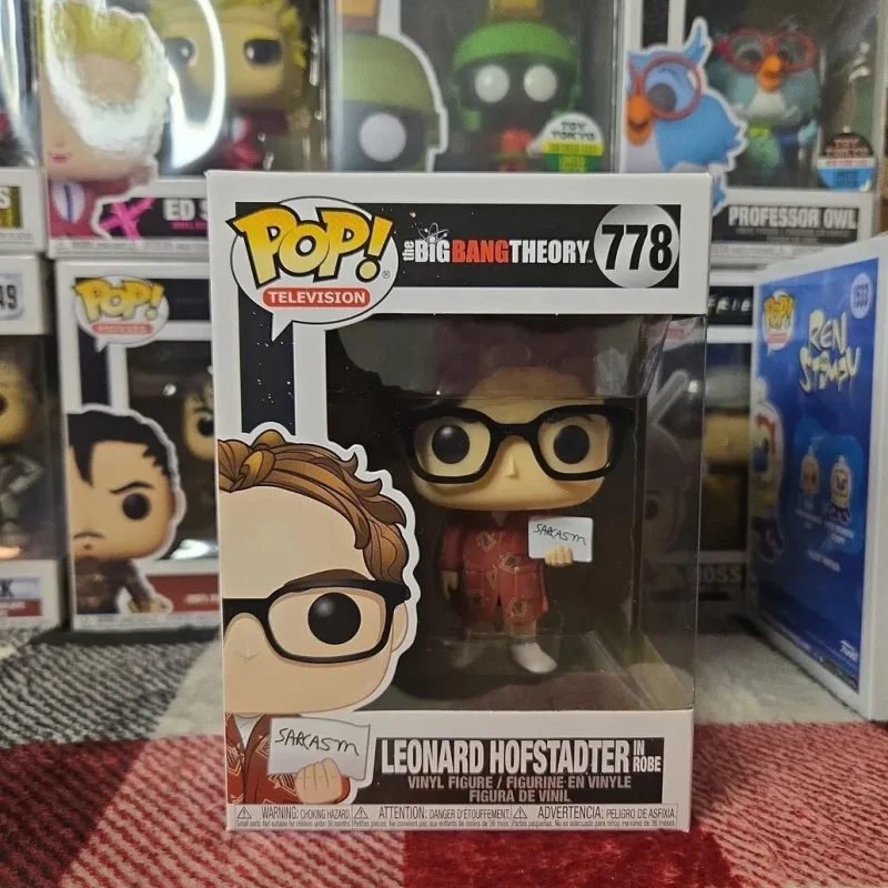 Figura de acción Funko Pop de The Big Bang Theory: Leonard Hofstadter con bata # Muñeca Coleccionable de Edición Limitada Modelo 778