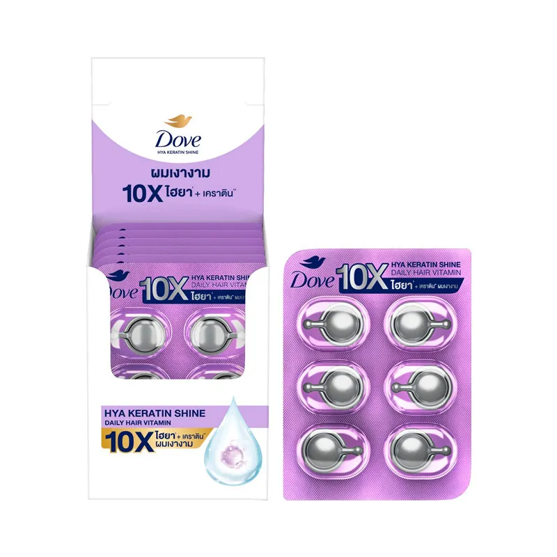 Thai Dove Hair Oil Capsules, Leave-In Nourishing & Anti-Frizz Treatment, Long-Lasting Smoothness & Portable