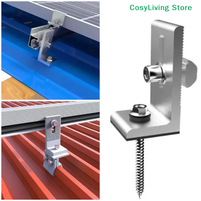 [CL]L-Foot/L-Feet Mount Aluminum Bracket For Solar Panel Rail Support[CL]