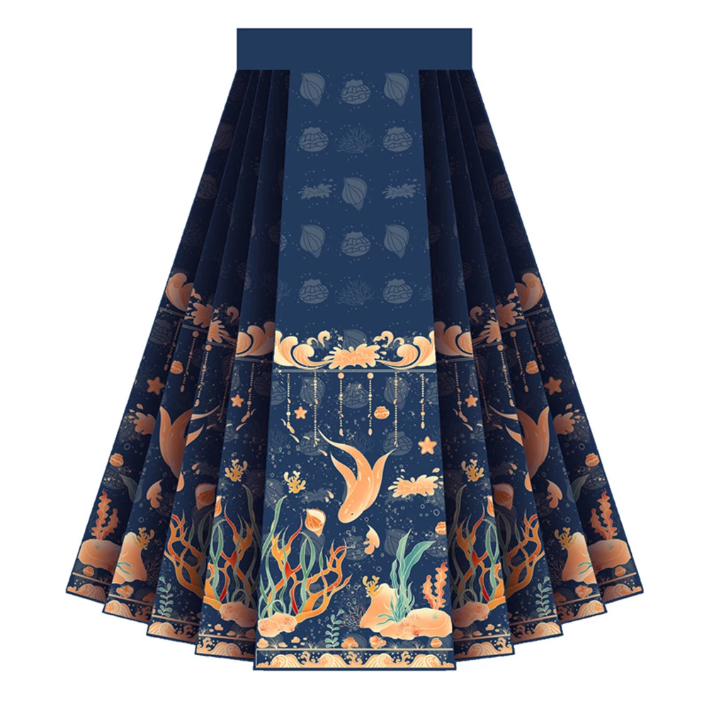 Comfy Fashion Outdoor Skirt Dress Polyester Printing Retro Toasting Women Adjustable Attire Chinese Style Hanfu