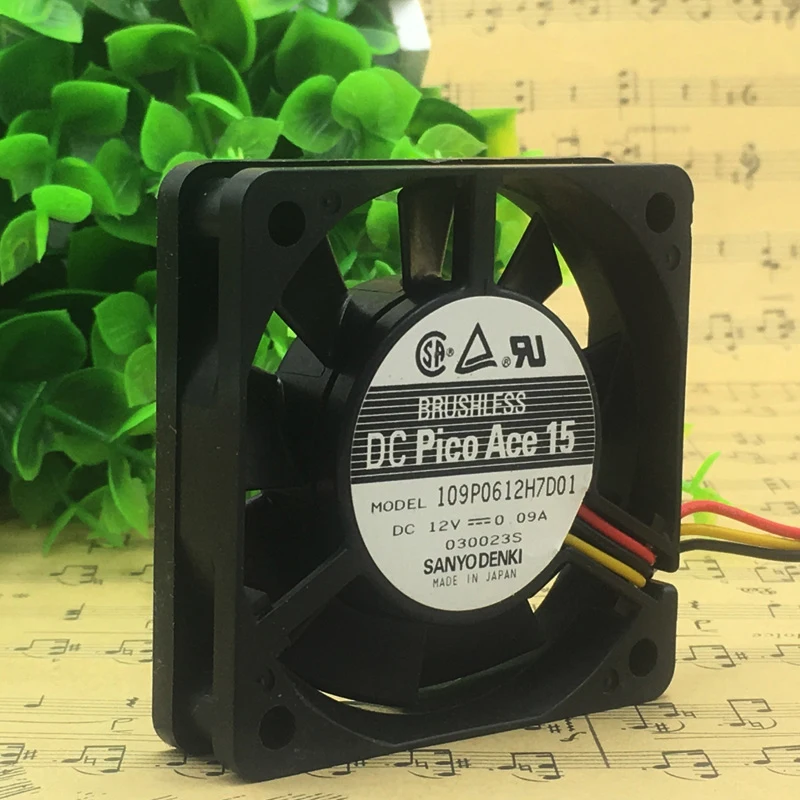 ORIGINAL 109P0612H7D01 12V 0.09A 6015 60*60*15mm NEW COOLING FAN RADIATOR
