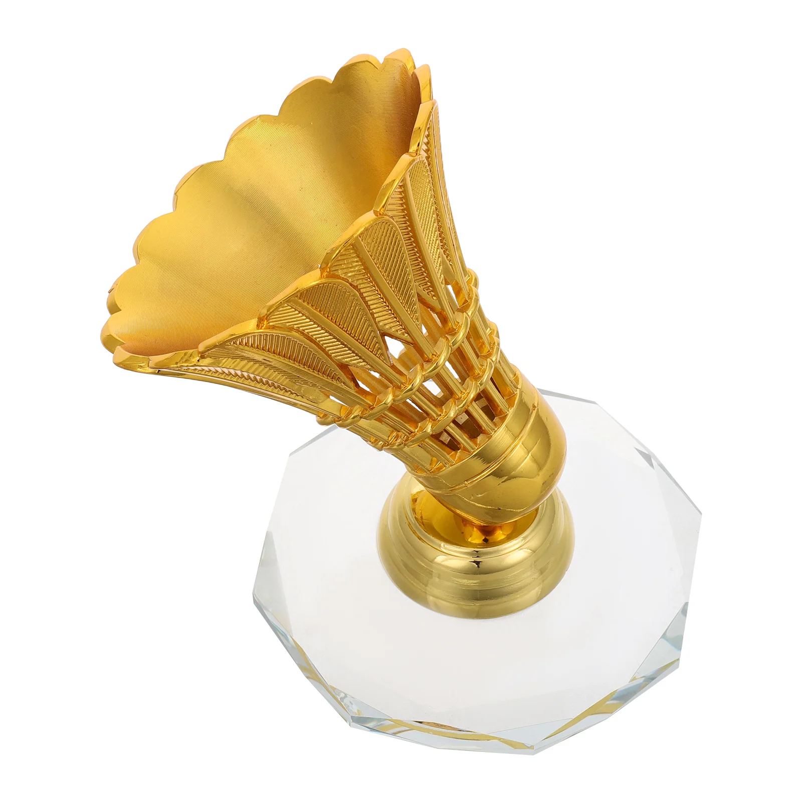 

Badminton Shuttlecock Car Dashboard Decorative Statue Elegant Silver Ornament Badminton Fan Car Interior Accessory