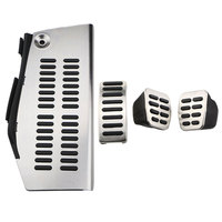 LHD Car Pedals for Volkswagen Polo VW Golf 4 Bora Beetle RSi GTI R32 for Audi A3 8l Seat Stainless Steel Dead Pedal Foot Rest