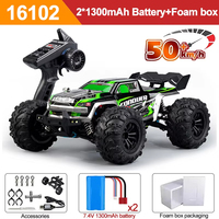 SCY 16101 1:16 4WD RC Car 70KM/H 50KM/H With LED Remote Control Cars High Speed Drift Monster 4x4 Truck For Kids Toys VS 144001