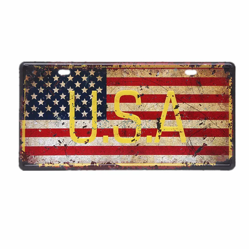 Vintage Metal Plate for Home Decoration, Mexico, Italy, France, Car, Country Tin Sign, Bar, Art Wall Decor, USA Plaque, 30x15cm