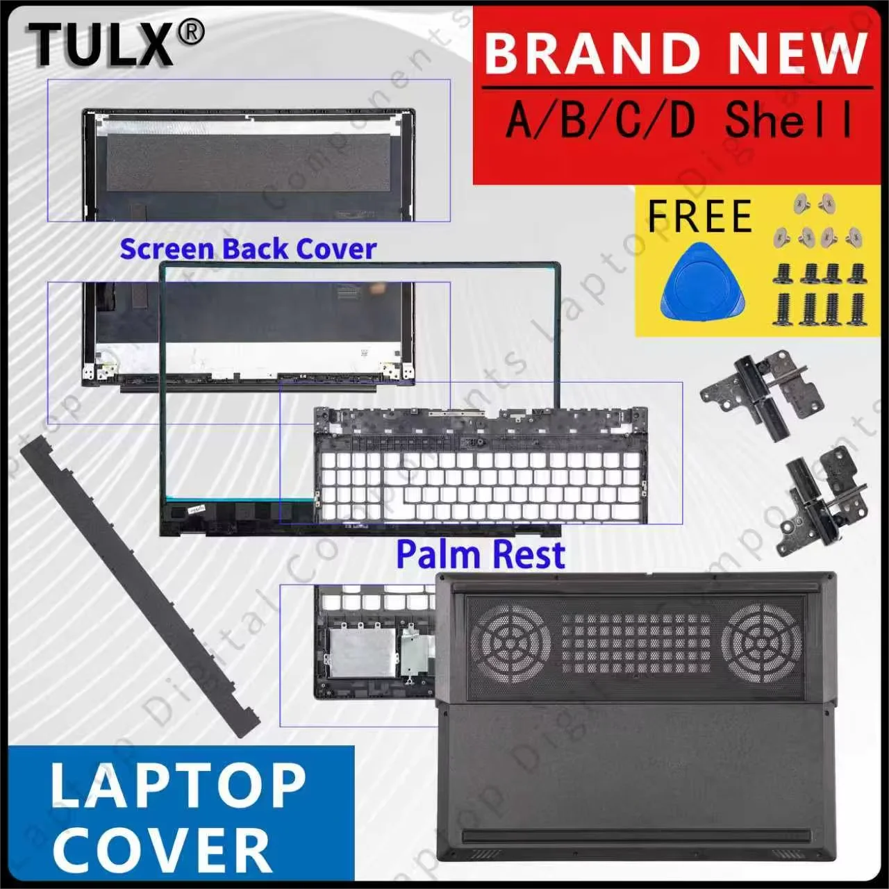 

Новый чехол для Legion Y530 Y530-15ICH Y540-15 Y540-15IRH Y7000 2018 2019, задняя крышка ЖК-дисплея, петли, нижняя часть корпуса