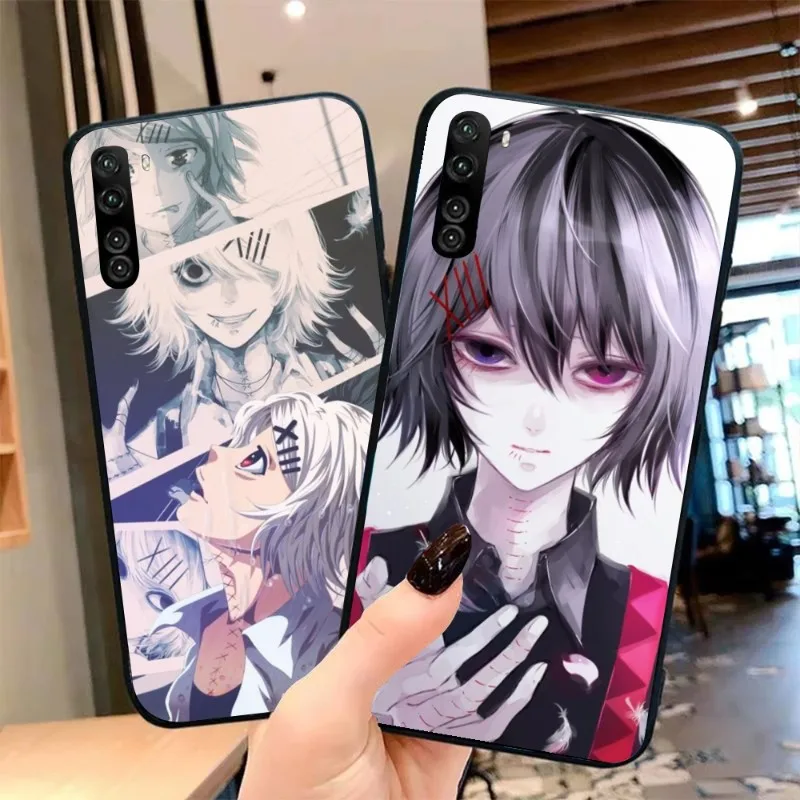 Tokyo Ghoul Juuzou Mobile Phone Case for OPPO Find X5 X3 X2 A93 Reno 8 7 Pro A74 A72 A53 Black Soft Phone Cover Funda