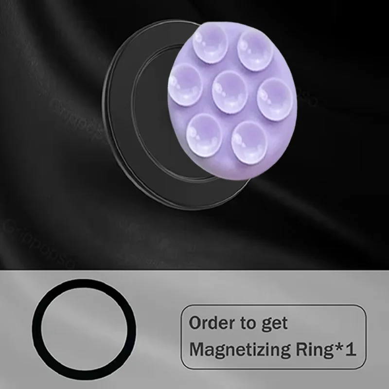 For Magsafe Suction Phone Grip - Universal Magnetic Suction Grip 360° Rotating Hands-Free Holder for iPhone 17  16 15 14 13 12