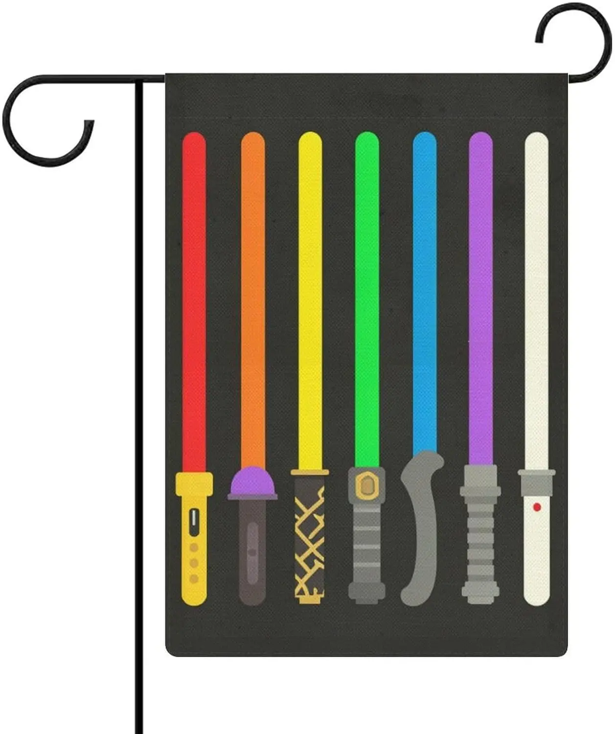 12x18 Inch Pride Progress LGBTQ Lightsaber Garden Flag Double Sided Pride Month Hanging Decor jjp
